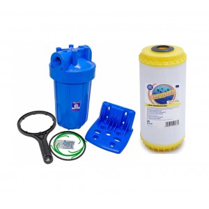 Магистральный фильтр Big Blue 10'' Aquafilter FH10B1-WB + умягчающий картридж FCCST10BB