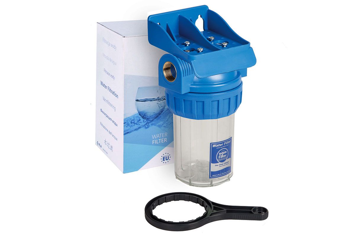 Трехэлементный натрубный корпус фильтра Aquafilter 5" FHPR5-1-WB