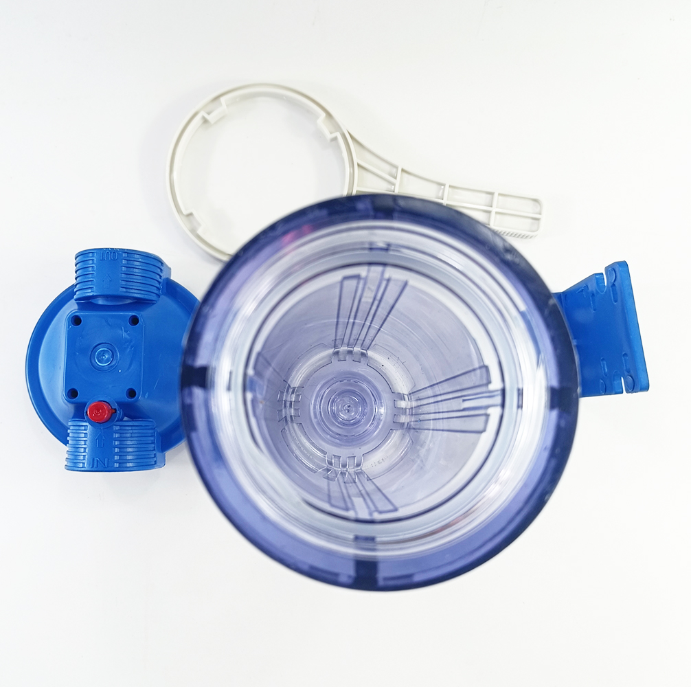 Колба AquaKut 2Р 10" 3/4" для холодной воды в комплекте ключ, крепление Колба AquaKut 2Р 10" 3/4" для холодной воды в комплекте ключ, крепление