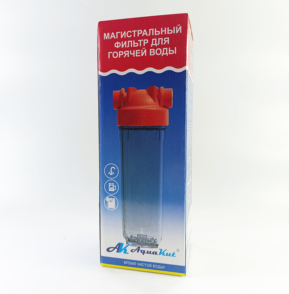 Корпус фильтра AquaKut DP HOT 10 1/2" для горячей воды Корпус фильтра AquaKut DP HOT 10 1/2" для горячей воды