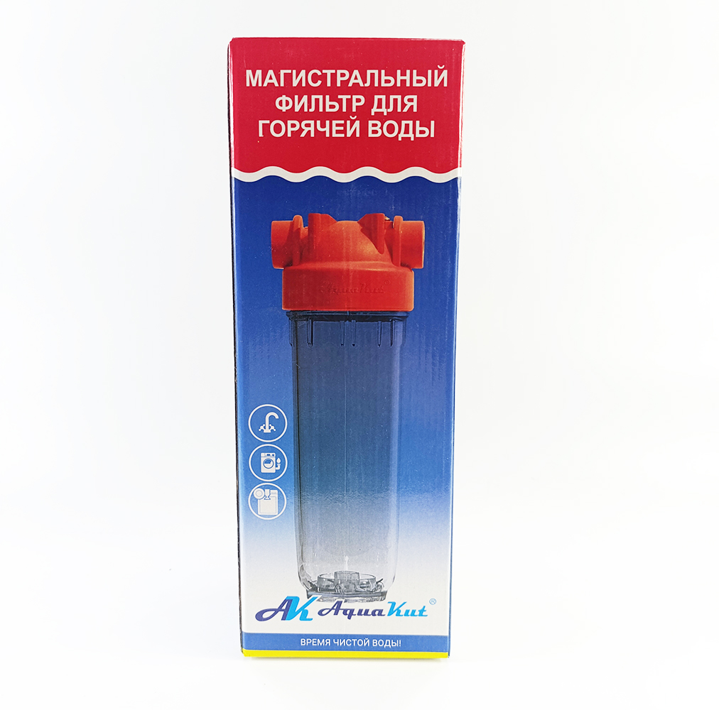 Корпус фильтра AquaKut DP HOT 10 3/4" для горячей воды Корпус фильтра AquaKut DP HOT 10 3/4" для горячей воды