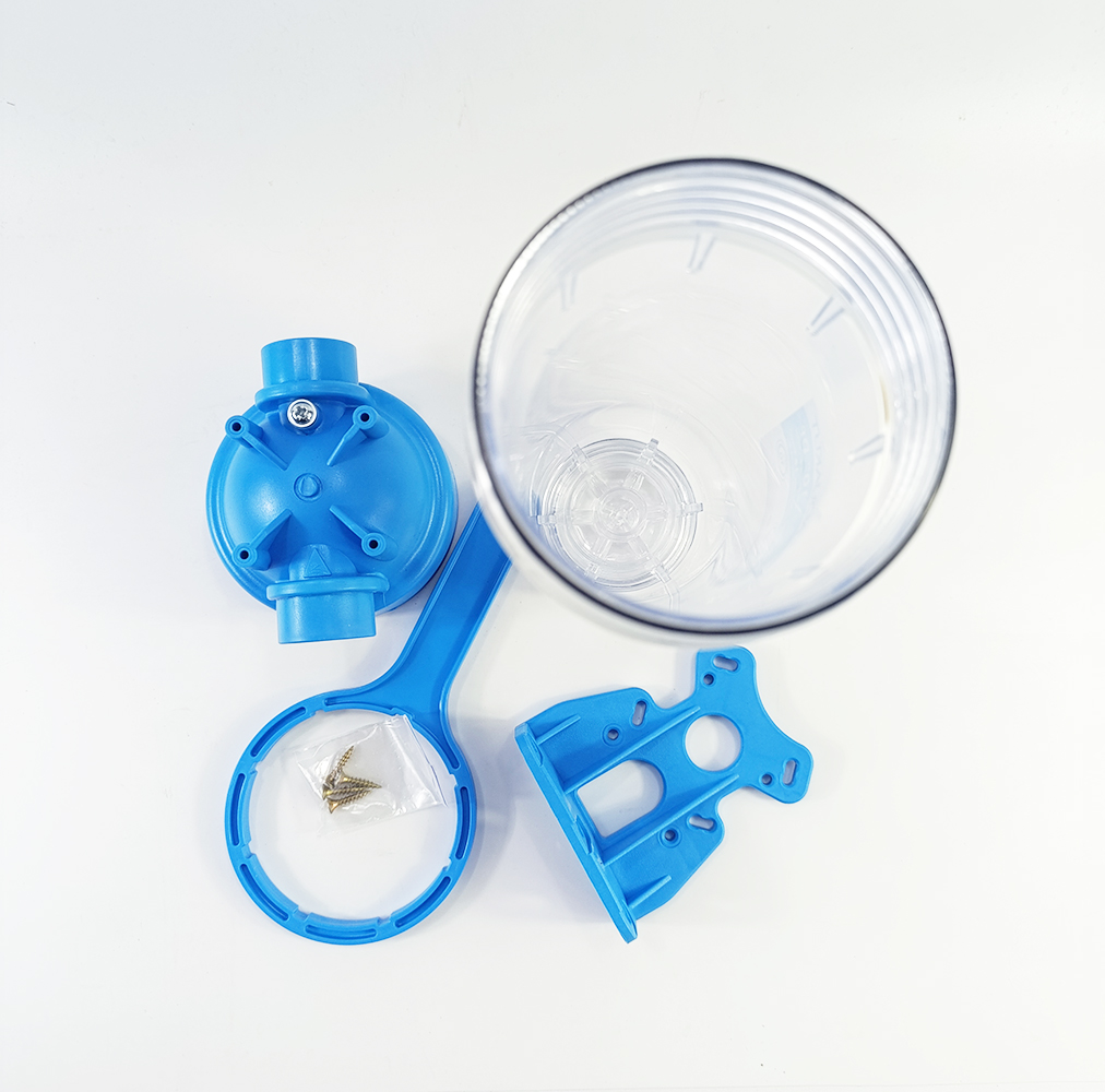 Колба AquaKut DP 10 "3/4" для холодной воды в комплекте ключ, крепление Колба AquaKut DP 10 "3/4" для холодной воды в комплекте ключ, крепление
