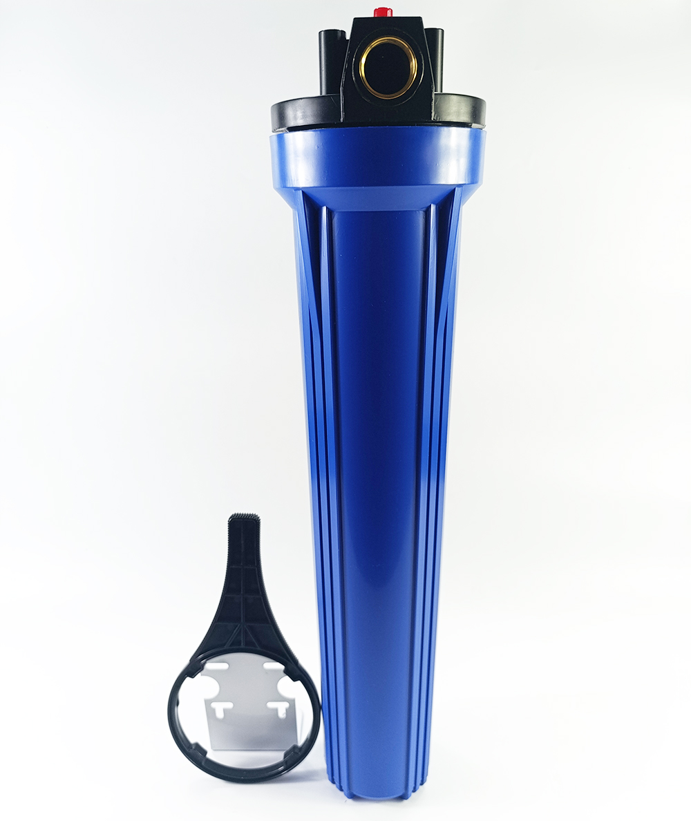 Корпус фильтра AquaKut Вig Вlue 20" Slim 3/4 в комплекте ключ, крепление