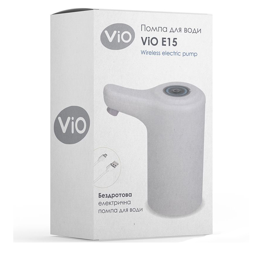 Vio E15 помпа для воды электрическая на бутыль 19 литров